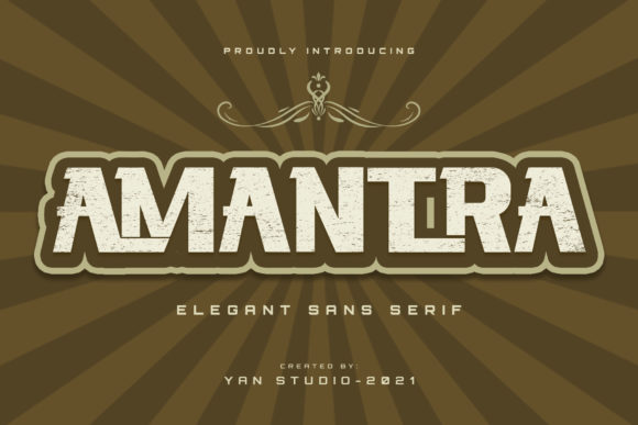 Amantra: A Bold Display Font That Elevates Small Business Branding