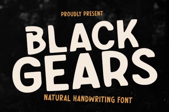 Black Gears: A Bold Display Font for High-Impact Marketing Visuals