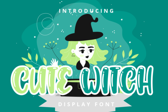 Cute Witch: A Playful Display Font for Digital Design Projects