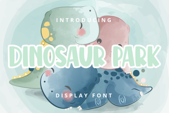 Dinosaur Park: A Playful Display Font for Crafters & Makers