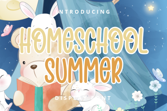 Homeschool Summer: A Playful Display Font for Editorial Charm