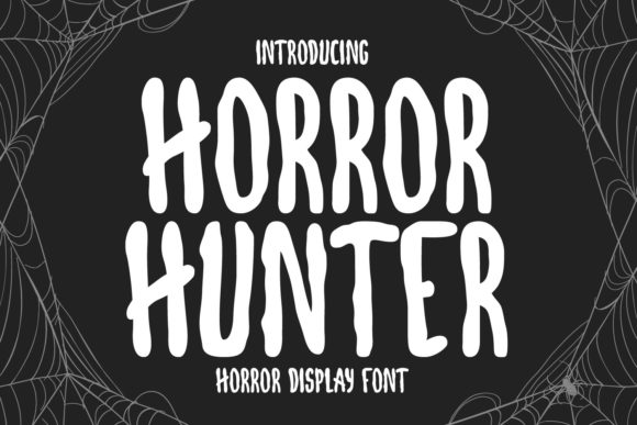 Horror Hunter: A Spooky Display Font for Halloween-Themed Editorial Design
