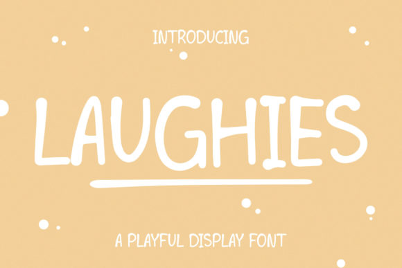 Laughies: A Playful Display Font for Casual Branding Projects