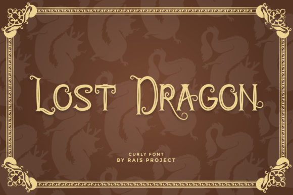 Lost Dragon: A Curly Display Font for Dynamic Editorial Design