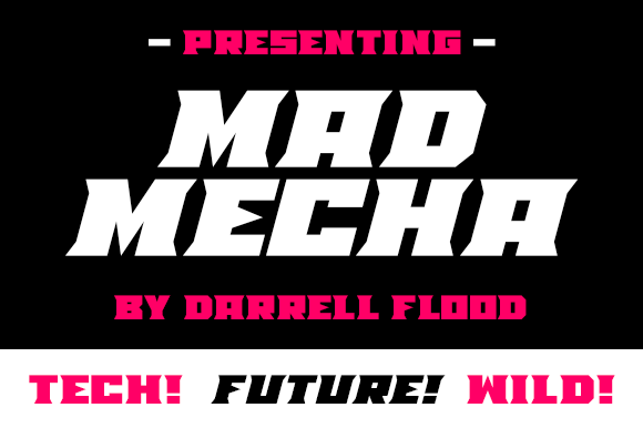 Mad Mecha: A Bold Display Font That Adds Personality to Branding Projects