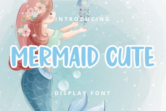 Mermaid Cute Font: A Playful Display Typeface for Small Business Branding