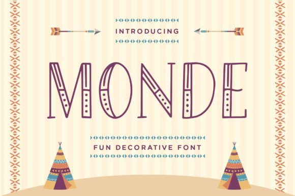 Monde: A Whimsical Display Font for Crafters and Product Designers