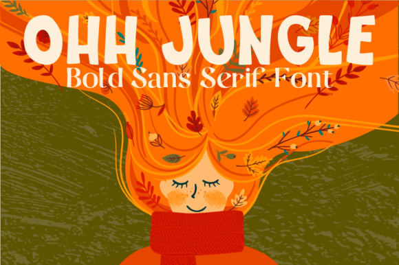 Ohh Jungle: A Playful Display Font for Bright Editorial Designs