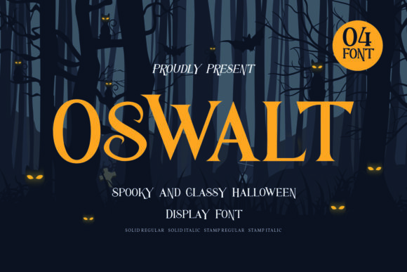 Oswalt: A Spooky Display Font That Elevates Branding with Personality
