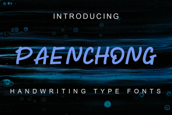 Paenchong: A Trendy Display Font for Modern Editorial Design