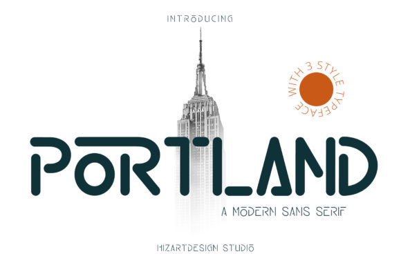 Portland: A Futuristic Display Font for Modern Makers and Sellers