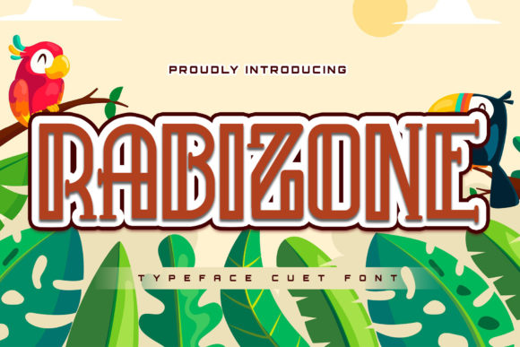 Rabizone: A Playful Display Font for Creative Branding Projects