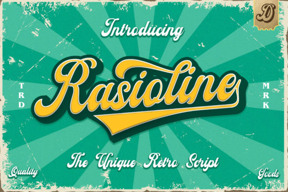 Rasioline: A Bold Display Font for Crafters and Makers