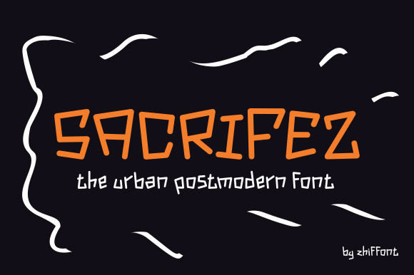 Sacrifez: A Quirky Display Font for Halloween Crafts and Beyond