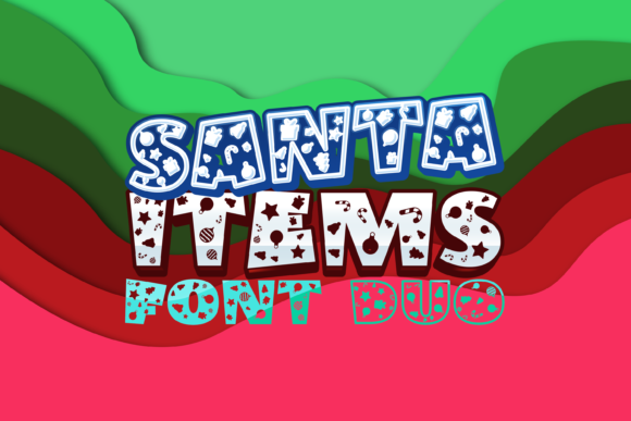 Santa Items: A Playful Display Font for Joyful Branding Projects