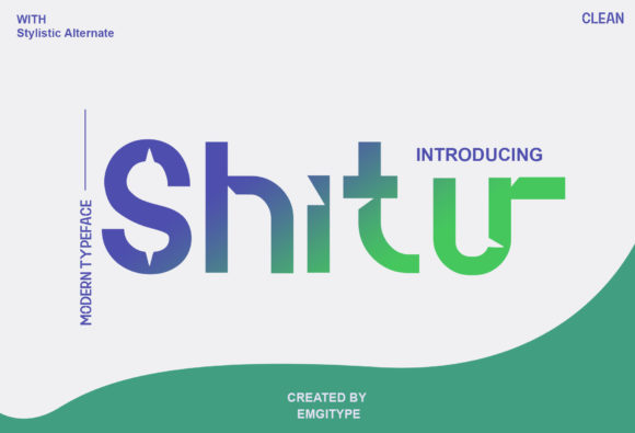 Shitu Font: A Futuristic Display Typeface for Bold Web Design