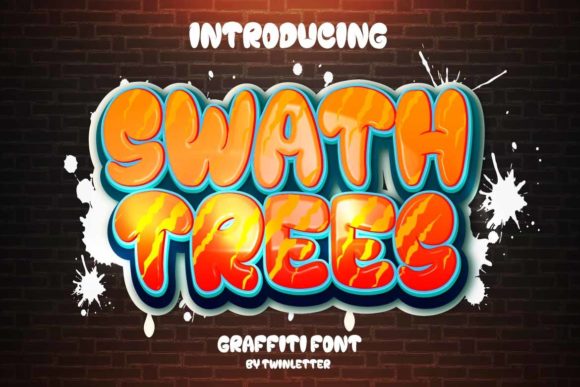 Swath Trees: A Playful Display Font That Elevates Small Business Branding