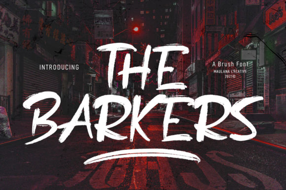 The Barkers: A Graffiti-Styled Display Font for Creative Makers