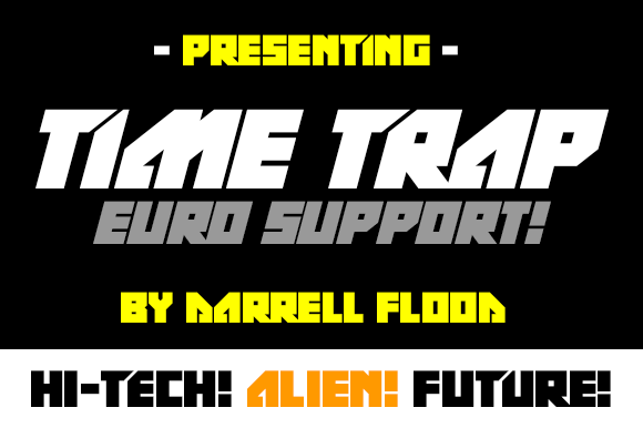 Time Trap Font: A Bold Display Typeface for Business Branding